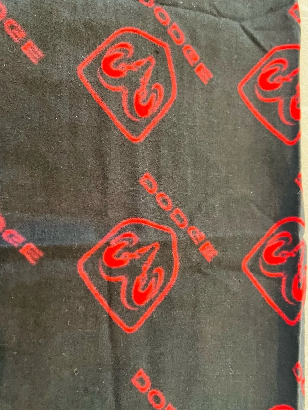 Black Bandana Set with Red Dodge & Yellow Western Union Logos
